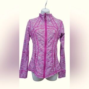 Lululemon Athletica Define Wee Are From Space Heathered Pink Jacket Size 8